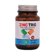 Zinctrio Çinko, Bakır, Selenyum İçeren 60 Tablet