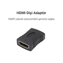 Hdmı Dişi To Dişi Birleştirme Uzatma Aparatı