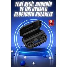 Yeni Nesil Android Ve İos Uyumlu Siyah Profesyonel Kulaklığı Çok Renkli