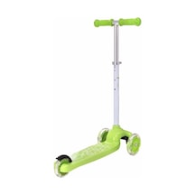 Scooter 3tkr Işıklı Max 50kg Yeşil