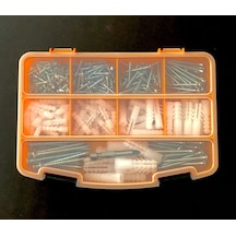 292 Parça 12 Çeşit Vida Seti, Dübelli Sunta Vidası,takım Çantalı