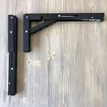 Katlanır Tekne Karavan Masa Ayağı 30cm 1 Takım Siyah Abanoz