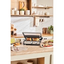 Emsan Press 6 Dilim Kapasiteli Izgara Ve Tost Makinesi Inox 2000w
