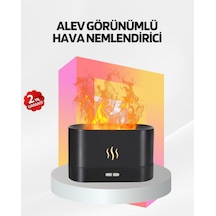 Alev Görünümlü Hava Nemlendirici Kumandalı Led Işıklı Aromatik Difüzör