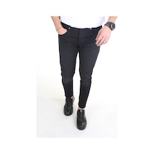 Vikingsjeans Erkek Füme Düz Slim-fit Likralı Dar Paça Kot Pantolon Füme
