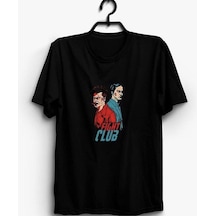 Stoned&Fame Fight Club Baskılı T-shirt SIYAH Siyah