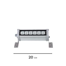 20 Cm Wallwasher Led Bina Dış Duvar Aydınlatma Boyama Beyaz Işık Gri