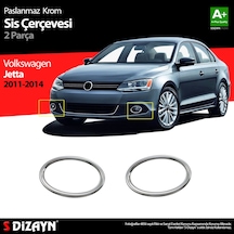 S-Dizayn Vw Jetta Krom Sis Farı Çerçevesi 2 Prç 2011-2014