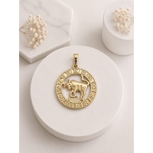 Boğa Burcu Kolye Ucu Xuping 14k Gold Kaplama Astroloji Kolyesi Zodiac Takı Altın Rengi
