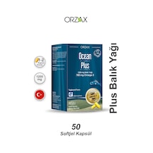 Orzax Ocean Plus 1200 Mg Omega 3 Balık Yağı 50 Kapsül