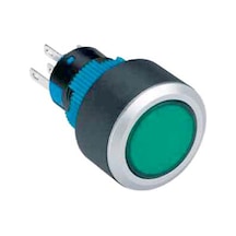 22mm Yaylı Butonlar 2no/2nc 8p Led Voltajı 10v 24v Ve 220v Mavi