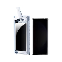 Zore Galaxy S22 Ultra Uygulama Aparatlı 6in1 Easy Privacy Body Ekran Koruyucu-siy