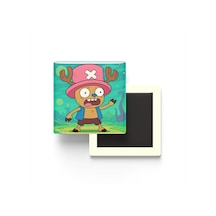 Tony Tony Chopper - 9x9 Cm Baskılı Kare Buzdolap Magneti