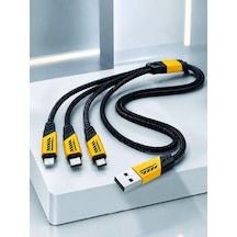 240w 3'ü 1 Arada Hızlı Şarj Kablosu - Lisinya