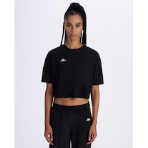 Kappa Authentic Avril T-shirt Kadın Siyah Comfort Tişört