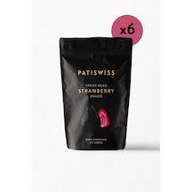 Patiswiss Bitter Çikolatalı Çilek Draje 6 x 80 G