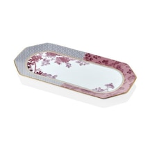 Lamedore Tea Delight 25 Cm Kayık Tabak Pink Regency Damask 1 Adet