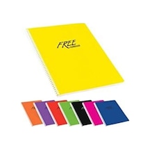 Keskin Color Spiralli Defter Free Plastik Kapak Kareli 240 Yp A4