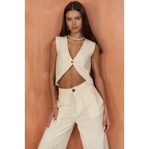 Montana Natural Yelek Pantolon Takım Naturel Montana Natural Yelek Pantolon Takım Naturel