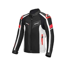 Scoyco Jk152 Motosiklet Montu 4 Mevsim Pu Dayanıklı Kumaş Deri Motorcu Mont Red