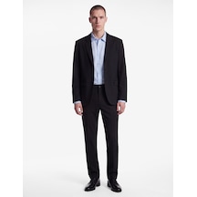 Koton Viskon Cepli Slim Fit Pileli Kumaş Pantolon Siyah 7wam40011hw