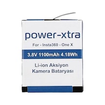 Power-xtra - Insta360 - One X 3.8v 1100 Mah Li-ion Aksiyon Kamera Bataryası
