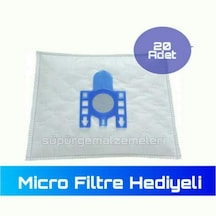 Miele Uyumlu F / J / M Bez Toz Torbası 20 Adet - Micro Filtre Hediyeli