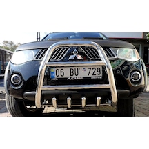 Mıtsubıshı L200 2007-2014 Ön Koruma Paslanmaz Çelik Krom - L200