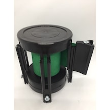 Şerit Bariyer Makarası 76 mm 3 Metre Şerit Uzunluğu Yeşil Şerit Yeşil