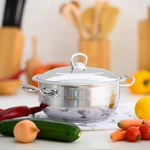 Tr Görgle Vivaldi Royal Serie, Kapaklı Güveç İndüksiyon Tenceresi, Çap: 20 Cm, Hacim: 3,2 L Diğer