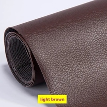 Düzeltme Çizik Delikleri Kendinden Yapışkanlı Deri Tamir Yaması Yüksek Light Brown 300x50cm