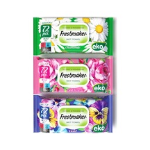 Freshmaker İslak Mendil Eko Çiçek Kapaklı 72'li 36'li Paket