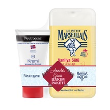 Neutrogena Parfümsüz El Kremi 75 ML + Le Petit Marseillais Vanilya Duş Jeli Bakım Paketi 250 ML