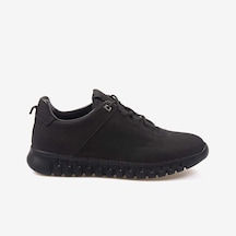 Kemal Tanca Hakiki Deri Erkek Erkek Spor Sneaker Ayakkabı 2537 Siyah