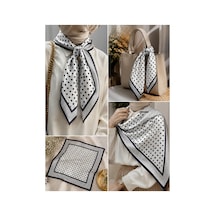 Genel Markalar Puantiyeli Fular 50x50 Siyah - 921867062 Siyah