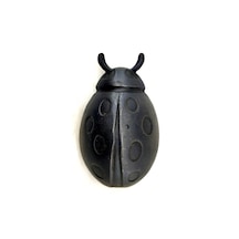 Uğur böceği kapı taktak pirinç malzeme dekoratif vintage kapı aksesuarı siyah