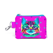 Coral High Kids Mor Pembe Kedi Desenli Bozuk Para Çantası 21866
