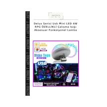 Delux Serisi Usb Mini Led 4w Rpg Özellikli Çalışma Işığı Aksesuar Fonksiyonel Lamba Çok Renkli