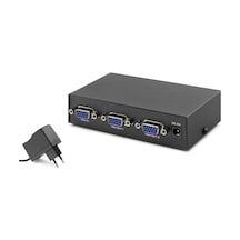 Vga Splitter 1 In 2 Out 200 Mhz - Siyah Hdx1277