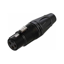 Roxtone Rx-J513 Altın Pinli Xlr Dişi Jak 10Lu Hazır Paket Siyah