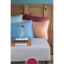 Simply Cherry Rot Pamuk Saten Fitted Set 180 200/50 70