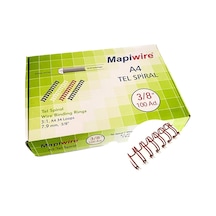 Mapiwire 3/8 Kutu Tel Kırmızı 100 Ad.