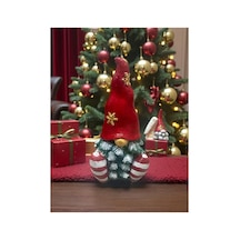 Yılbaşı Hediyelik Şans Cücesi Biblo 13 Cm Paketli