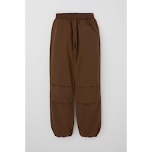 Breeze Kız Çocuk Paraşüt Jogger Paça Pantolon 6-12 Yaş, Koyu Kahve Koyu Kahverengi