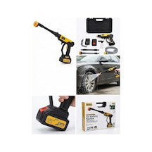 Akülü Basınçlı Araç Yıkama Makinesi 21v Çift Batarya 175 Psı Güç 3.6l/dk Su Akışı A-130 Bx40 Çok Renkli