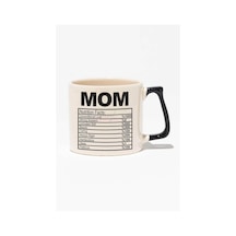 Wife Nutrition Facts Baskılı Sevgililer Günü Eşe Hediyelik Siyah Kulplu Modern Seramik Kupa Siyah