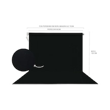 Hs Stüdyo Teknik 65x120cm Siyah Fon Perdesi Seti