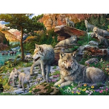 Ravensburger 1500 Parça Wolves İn Spring Puzzle