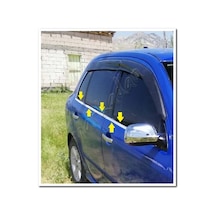 Woc Chrome Skoda Fabia Hb Krom Cam Çıtası 2000-2007 4 Parça Pasla