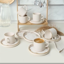 Bronze Bloom Stackable Çay Takımı 12 Parça 6 Kişilik çok renkli